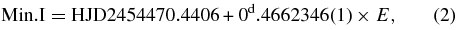 Equation (2)