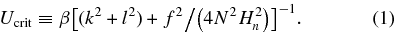 Equation (1)