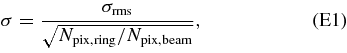 Equation (E1)