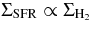 $\Sigma _{\rm SFR} \propto \Sigma _{{\rm H}_2}$