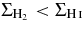 $\Sigma _{{\rm H}_2} < \Sigma _{{\rm H}\,\mathsc{i}}$
