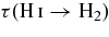 $\tau ({\rm H}\,\mathsc{i}\rightarrow {\rm \hbox{H}_2})$