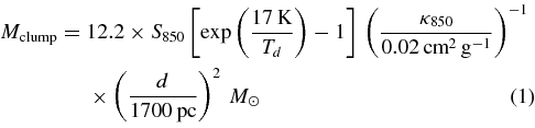Equation (1)