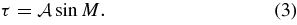 Equation (3)
