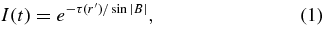 Equation (1)
