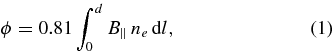 Equation (1)