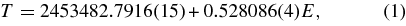 Equation (1)