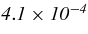 $\it {4.1\times 10^{-4}}$