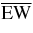 ${\overline{\rm EW}}$
