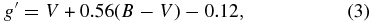 Equation (3)