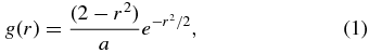 Equation (1)