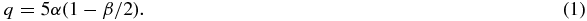 Equation (1)