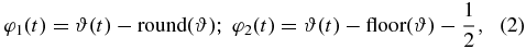 Equation (2)