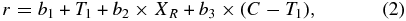 Equation (2)
