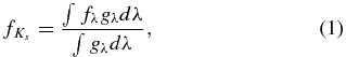 Equation (1)