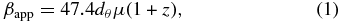 Equation (1)
