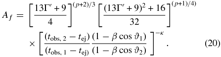 Equation (20)
