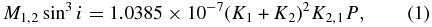 Equation (1)
