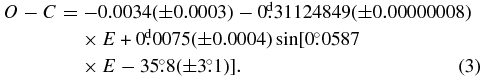 Equation (3)