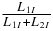 $\frac{L_{1I}}{L_{1I}+L_{2I}}$
