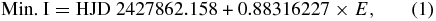 Equation (1)