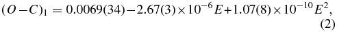 Equation (2)