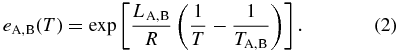 Equation (2)