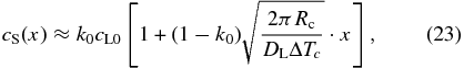 Equation (23)