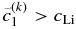 $\tilde{c}_1^{(k)} > c_{\rm Li}$