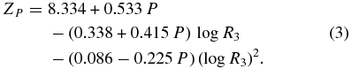 Equation (3)