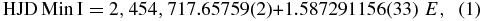 Equation (1)