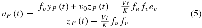 Equation (5)