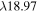 $\lambda 18.97$