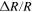 ${\Delta }R/R$