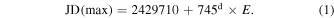 Equation (1)