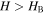 $H\gt {H}_{{\rm{B}}}$