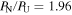 ${P}_{{\rm{N}}}/{P}_{{\rm{U}}}=1.96$