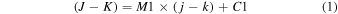 Equation (1)