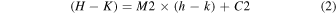 Equation (2)