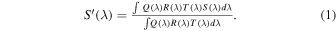 Equation (1)