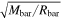 $\sqrt{{M}_{{\rm{bar}}}/{R}_{{\rm{bar}}}}$