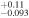 ${}_{-0.093}^{+0.11}$