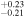 ${}_{-0.21}^{+0.23}$