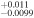 ${}_{-0.0099}^{+0.011}$