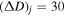 ${({\rm{\Delta }}D)}_{j}=30$