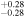 ${}_{-0.28}^{+0.28}$