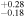 ${}_{-0.18}^{+0.28}$