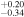 ${}_{-0.34}^{+0.20}$