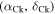 $({\alpha }_{\mathrm{Ck}},{\delta }_{\mathrm{Ck}})$