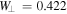 ${W}_{\perp }\,=0.422$